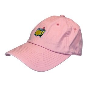 The Masters Pink Golf Hat American Needle Adjustable Strapback Augusta Logo Dad